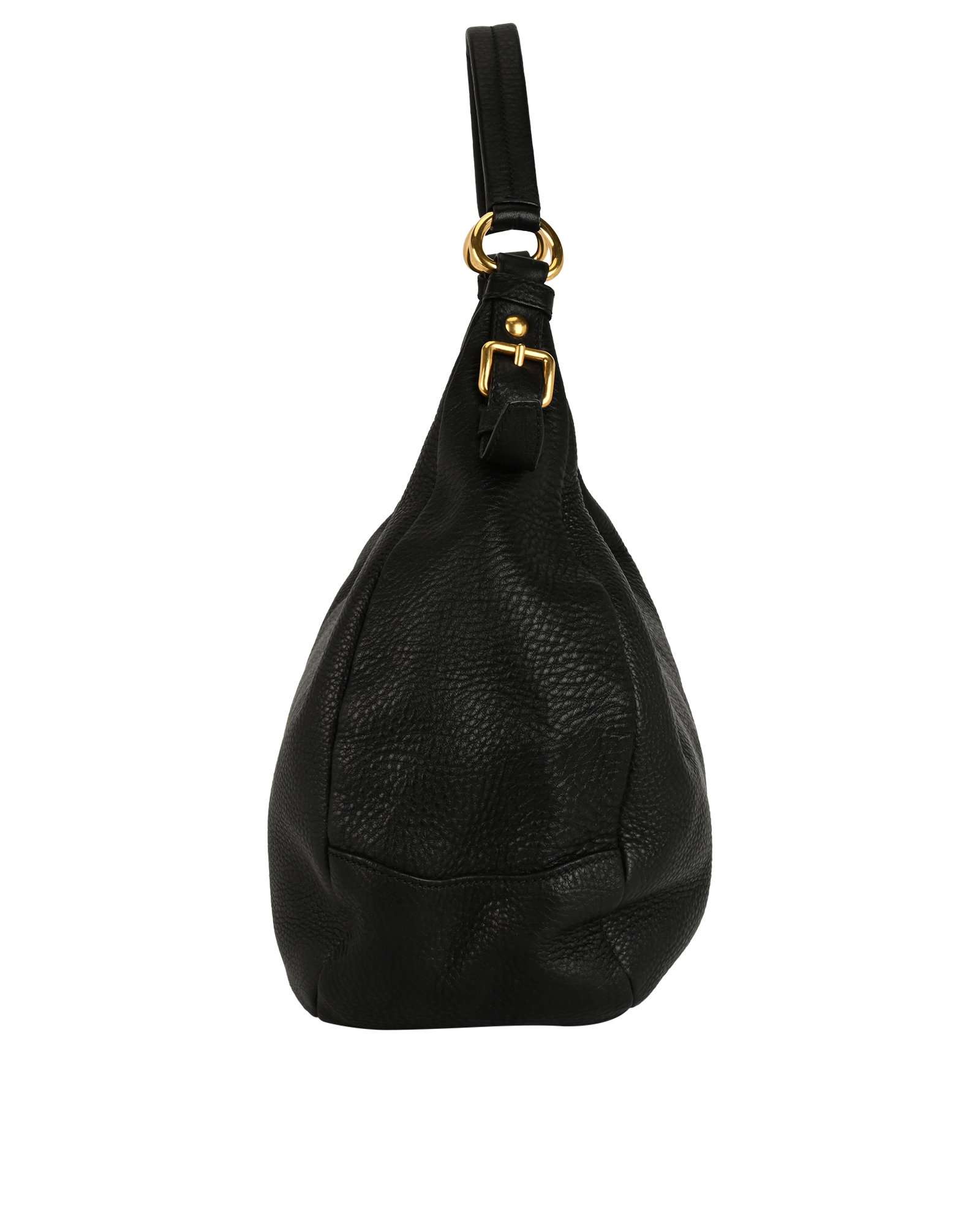 Vitello Daino Hobo, &pound;495, Handbags, Black, Leather, Bottom view